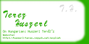 terez huszerl business card